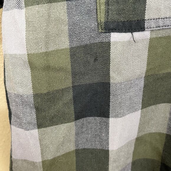 Wrangler X ATG Flannel Plaid Button Down Mens L Large Organic Cotton - Picture 4 of 7
